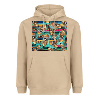 Mushroom Western Teacher Pencil Heavyweight Hoodie - LillyAllenDesigns