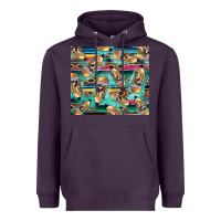 Plum Western Teacher Pencil Heavyweight Hoodie - LillyAllenDesigns