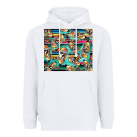 White Western Teacher Pencil Heavyweight Hoodie - LillyAllenDesigns