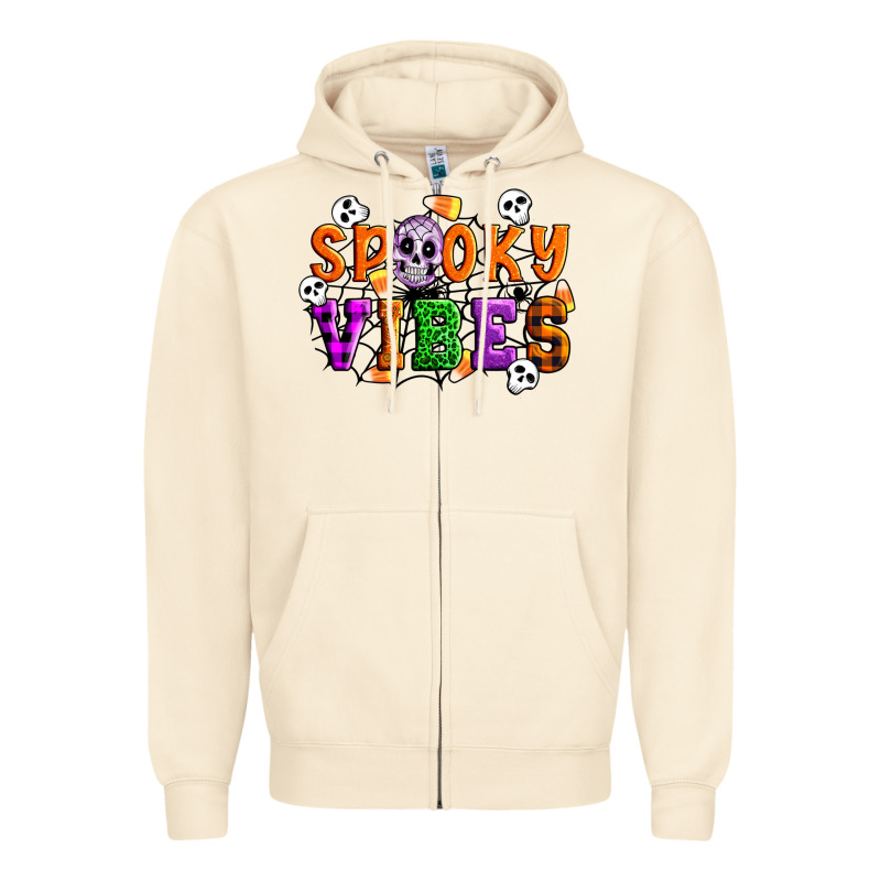 Spooky Vibes Zipper Hoodie by Artiststas | Teevron