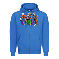 True Royal Spooky vibes Zipper Hoodie - Artiststas