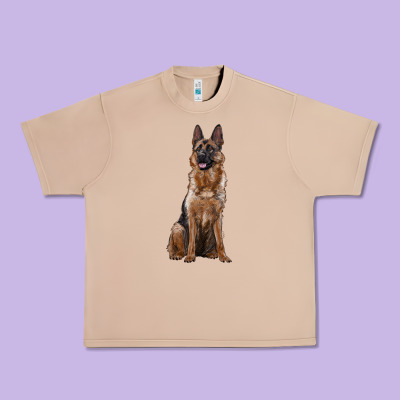 German Shepherd Urban Heavy Tee Designed By Ranaportraitstore