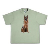 Oil Green german shepherd Urban Heavy Tee - RanaPortraitStore