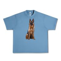 Pebble Blue german shepherd Urban Heavy Tee - RanaPortraitStore