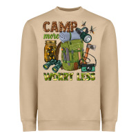 Mushroom camp more worry less Heavyweight Sweatshirt - texasbilliewilder