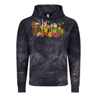 Cloud Black floral hustler coffee cups Vintage Hoodie - texasbilliewilder