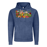 Vintage Denim floral hustler coffee cups Vintage Hoodie - texasbilliewilder