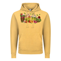 Vintage Mustard floral hustler coffee cups Vintage Hoodie - texasbilliewilder