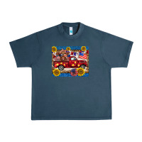 Midnight Navy 4th of july truck cow mousepad Urban Heavy Tee - BarkalooDesign