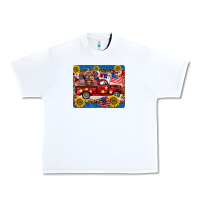 White 4th of july truck cow mousepad Urban Heavy Tee - BarkalooDesign