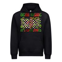 Black dead inside but it's christmas dancing skeletons Urban Hoodie - BarkalooDesign