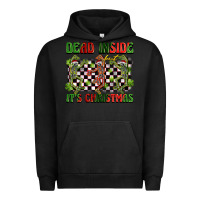 Pigment Black dead inside but it's christmas dancing skeletons Urban Hoodie - BarkalooDesign