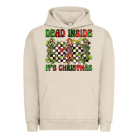 Pigment French Oak dead inside but it's christmas dancing skeletons Urban Hoodie - BarkalooDesign