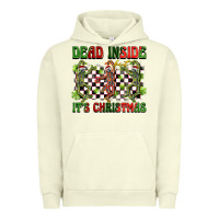 Pigment Pistachio dead inside but it's christmas dancing skeletons Urban Hoodie - BarkalooDesign