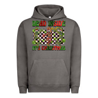 Pigment Tornado dead inside but it's christmas dancing skeletons Urban Hoodie - BarkalooDesign