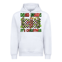 White dead inside but it's christmas dancing skeletons Urban Hoodie - BarkalooDesign