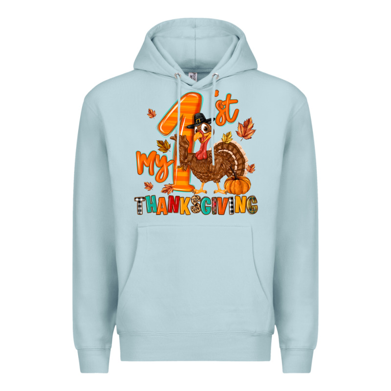 My First Thanksgiving Premium Hoodie by MaliasSmallBusiness | Teevron