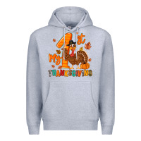 Heather Grey my first thanksgiving Premium Hoodie - MaliasSmallBusiness