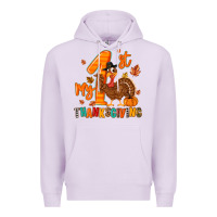 Lilac my first thanksgiving Premium Hoodie - MaliasSmallBusiness