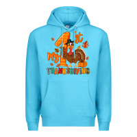 Ocean Blue my first thanksgiving Premium Hoodie - MaliasSmallBusiness