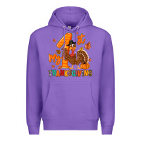 Purple my first thanksgiving Premium Hoodie - MaliasSmallBusiness