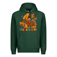 Sports Green my first thanksgiving Premium Hoodie - MaliasSmallBusiness