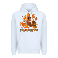 White my first thanksgiving Premium Hoodie - MaliasSmallBusiness
