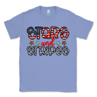 Colony Blue stars and stripes Classic Tee - CowhideDigitalArt