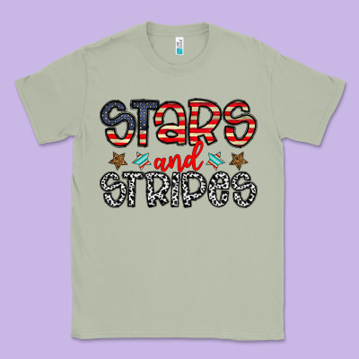 Stars And Stripes Classic Tee Designed By Cowhidedigitalart
