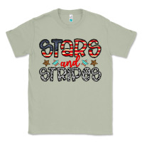Matcha stars and stripes Classic Tee - CowhideDigitalArt