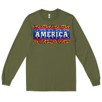 America License Plate Long Sleeve Tee | Teevron