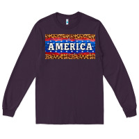 Plum america license plate Long Sleeve Tee - HRA Design Shop