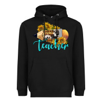 Black Western Teacher Pencil Heavyweight Hoodie - LillyAllenDesigns