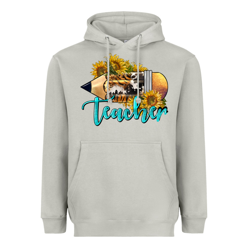 Western Teacher Pencil Heavyweight Hoodie by LillyAllenDesigns | Teevron