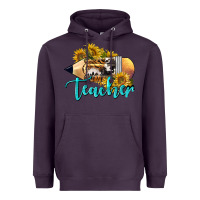 Plum Western Teacher Pencil Heavyweight Hoodie - LillyAllenDesigns