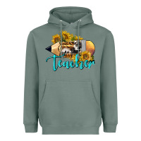 Sage Western Teacher Pencil Heavyweight Hoodie - LillyAllenDesigns
