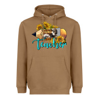 Toasted Coconut Western Teacher Pencil Heavyweight Hoodie - LillyAllenDesigns
