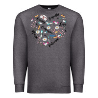 Charcoal Heather nurse Premium Sweatshirt - MaliasSmallBusiness
