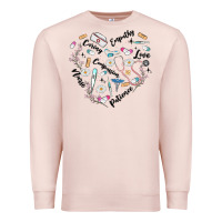 Pale Pink nurse Premium Sweatshirt - MaliasSmallBusiness