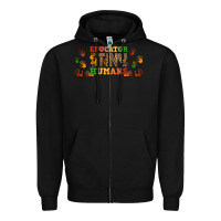 Black educator of tiny humans libbey glass Zipper Hoodie - BundleAndBundleShop