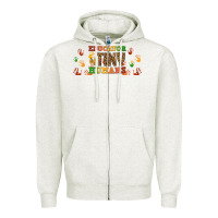 Oatmeal Heather educator of tiny humans libbey glass Zipper Hoodie - BundleAndBundleShop
