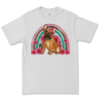 Dove Grey french bulldog floral rainbow Premium Tee - Artiststas