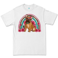 White french bulldog floral rainbow Premium Tee - Artiststas