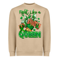 Mushroom green ribbon liver cancer afro girl sneakers Heavyweight Sweatshirt - RanaPortraitStore