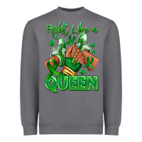 Storm green ribbon liver cancer afro girl sneakers Heavyweight Sweatshirt - RanaPortraitStore
