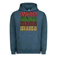 Pigment Midnight Navy Christmas mama Urban Hoodie - BarkalooDesign