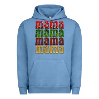 Pigment Pebble Blue Christmas mama Urban Hoodie - BarkalooDesign
