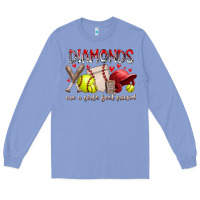 Colony Blue diamonds are a girls best friends Long Sleeve Tee - RacoonDesign