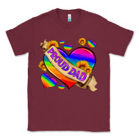 Burgundy lgbtq proud dad Classic Tee - HRA Design Shop