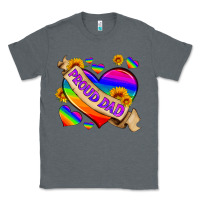 Charcoal Heather lgbtq proud dad Classic Tee - HRA Design Shop